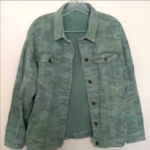 Camo army jean jacket
